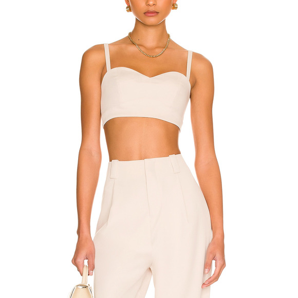 Lpa 'Liviana' Beige Poly Top Size S - Picture 1 of 5